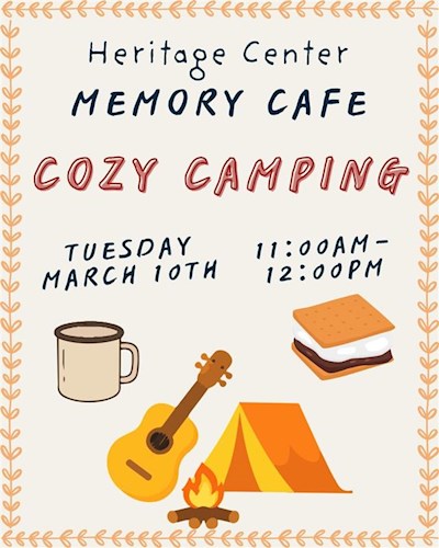 Image showing smores a tent a cup and details about the event