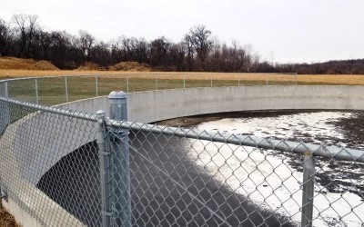 Concrete-lined Manure Storage Facility